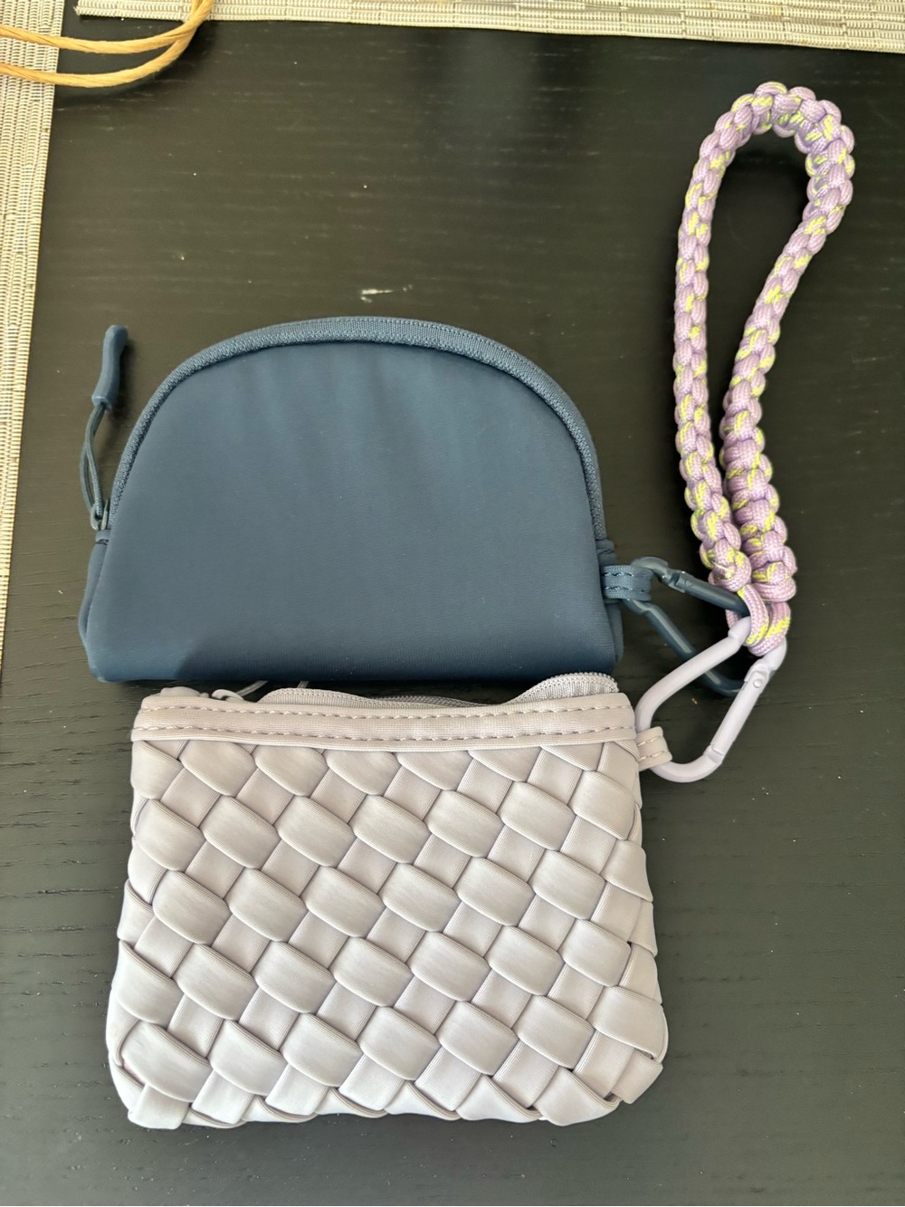 Free People Blue and Light Lavender Wristlet Set